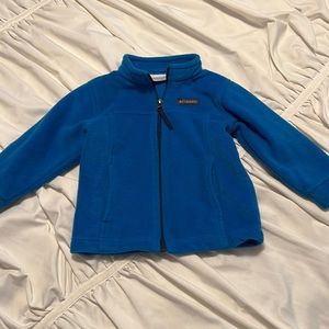 Like new Columbia bright blue fleece jacket 18-24 months